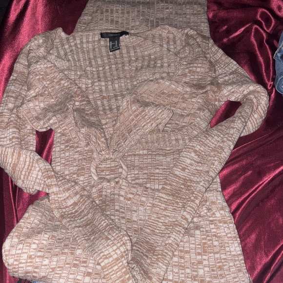 Forever 21 Beige Textured dress - Picture 3 of 4